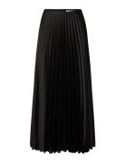 Slftina Hw Ankle Plisse Skirt Noos Kjol Black Selected Femme
