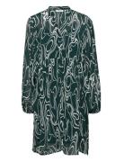 Mschtelena Rikkelie Shirt Dress Aop Kort Klänning Green MSCH Copenhage...