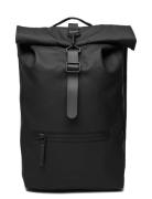 Rains Rolltop Rucksack W3 Svart