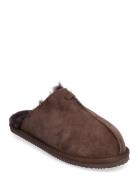 ENKEL Living Shearling Slippers Brun