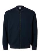 Selected Homme Slhmack Sweat Bomber Ls Noos Marinblå