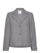 Objnicole L/S Wool Jacket Noos Ulljacka Jacka Grey Object