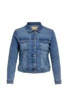 ONLY Carmakoma Carwespa Ls Jacket Light Blue Dnm Noos Blå