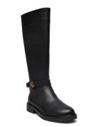 Hallee-Boots-Tall Boot Höga Stövlar Black Lauren Ralph Lauren