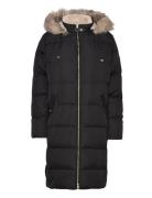 Polyester/Down-Hd Diamond Puffer Fodrad Rock Black Lauren Ralph Lauren