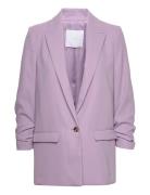 Flowy Suit Blazer Blazers Single Breasted Blazers Purple Mango
