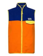 Color-Blocked Brushed Fleece Vest Väst Orange Polo Ralph Lauren