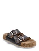 Sandals - Flat - Closed Toe - Op Platta Sandaler Brown ANGULUS