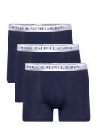 Polo Ralph Lauren Underwear Stretch Cotton Boxer Brief 3-Pack Marinblå