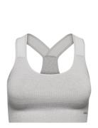 Ribbed High Support Bra Lingerie Bras & Tops Sports Bras - All Grey AI...