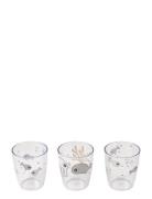 D By Deer Yummy Mini Glass 3 Pcs Sea Friends Mustard/Grey Grå