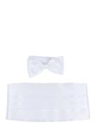 Polyester Cummerbund Set Fluga White Portia 1924