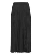 Slfalice-Alexis Mw Midi Plisse Skirt Knälång Kjol Black Selected Femme