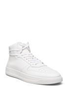 Legacy Mid - White Leather Höga Sneakers White Garment Project
