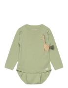Body Ls Bodies Long-sleeved Green Minymo
