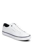 Th Hi Vulc Core Low Leather Låga Sneakers White Tommy Hilfiger