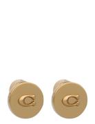 Coach Accessories Coach Signature C Disc Stud Earrings Guld