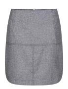 Fifth Skirt Kort Kjol Grey Once Untold