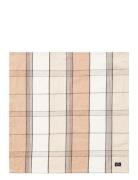 Lexington Home Linen/Cotton Checked Napkin Beige