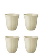 Aida Søholm Solvej Mug W/O Handle 4 Pcs Gul