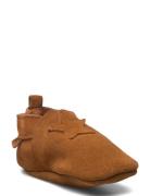 En Fant Elastic Slipper Suede Brun