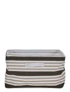 Storage Basket, Store, Brown Stripe Home Storage Storage Baskets Brown...