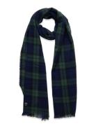 Checked Woven Scarf - Grs/Vegan Accessories Scarves Winter Scarves Kha...
