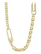 Pace Recycled Chain Necklace Gold-Plated Accessories Jewellery Necklac...