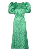Midi Puff Sleeve Dress Dresses Evening Dresses Green ROTATE Birger Chr...