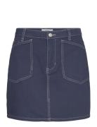 Objalas Mw Short Skirt 131 Kort Kjol Blue Object