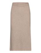 Vila Vicomfy A-Line Knit Skirt- Noos Beige