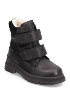 Boots - Flat - With Velcro Vinterkängor Med Kardborreband Black ANGULU...