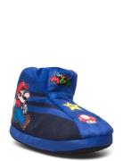 Super Mario House Shoe Slippers Inneskor Blue Super Mario