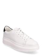 Ayano W Leather Shoe Låga Sneakers White Sneaky Steve