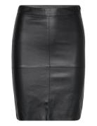 Vmolympia Hw Short Pl Skirt Knälång Kjol Black Vero Moda