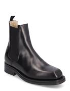 Slfsaga Leather Chelsea Boot Shoes Chelsea Boots Black Selected Femme