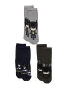 Nmmjolton Batman 3P Sock Wab Sockor Strumpor Multi/patterned Name It