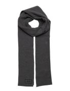 Knitted Logo Scarf Accessories Scarves Winter Scarves Grey Superdry