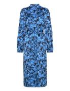Kalypso Dress Knälång Klänning Blue EDITED