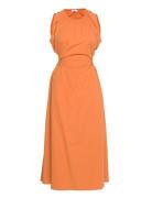 Mytra Dress Knälång Klänning Orange Stylein