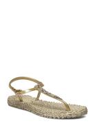 Ilse Jacobsen Flip Flops With Rhinst S Guld