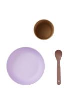 Fabelab Baby's First Meal Set - Lilac Mix - Pla Multi/patterned