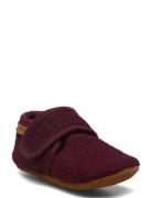 En Fant Baby Wool Slippers Burgundy