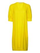 Kikoiw Yanca Dress Knälång Klänning Yellow InWear