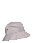 Bucket Hat Logo Accessories Headwear Bucket Hats Grey HAN Kjøbenhavn