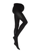 Lindex Tights Small Cable Mom Svart