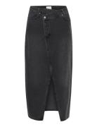 Mwlouis Wrap 123 Skirt Knälång Kjol Black My Essential Wardrobe