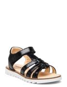 Sandals - Flat - Open Toe - Op Shoes Summer Shoes Sandals Black ANGULU...
