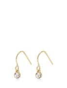 Pilgrim Lucia Recycled Crystal Earrings Guld