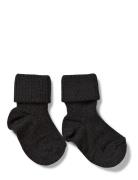 Wool Rib Baby Socks Socks & Tights Baby Socks Black Mp Denmark